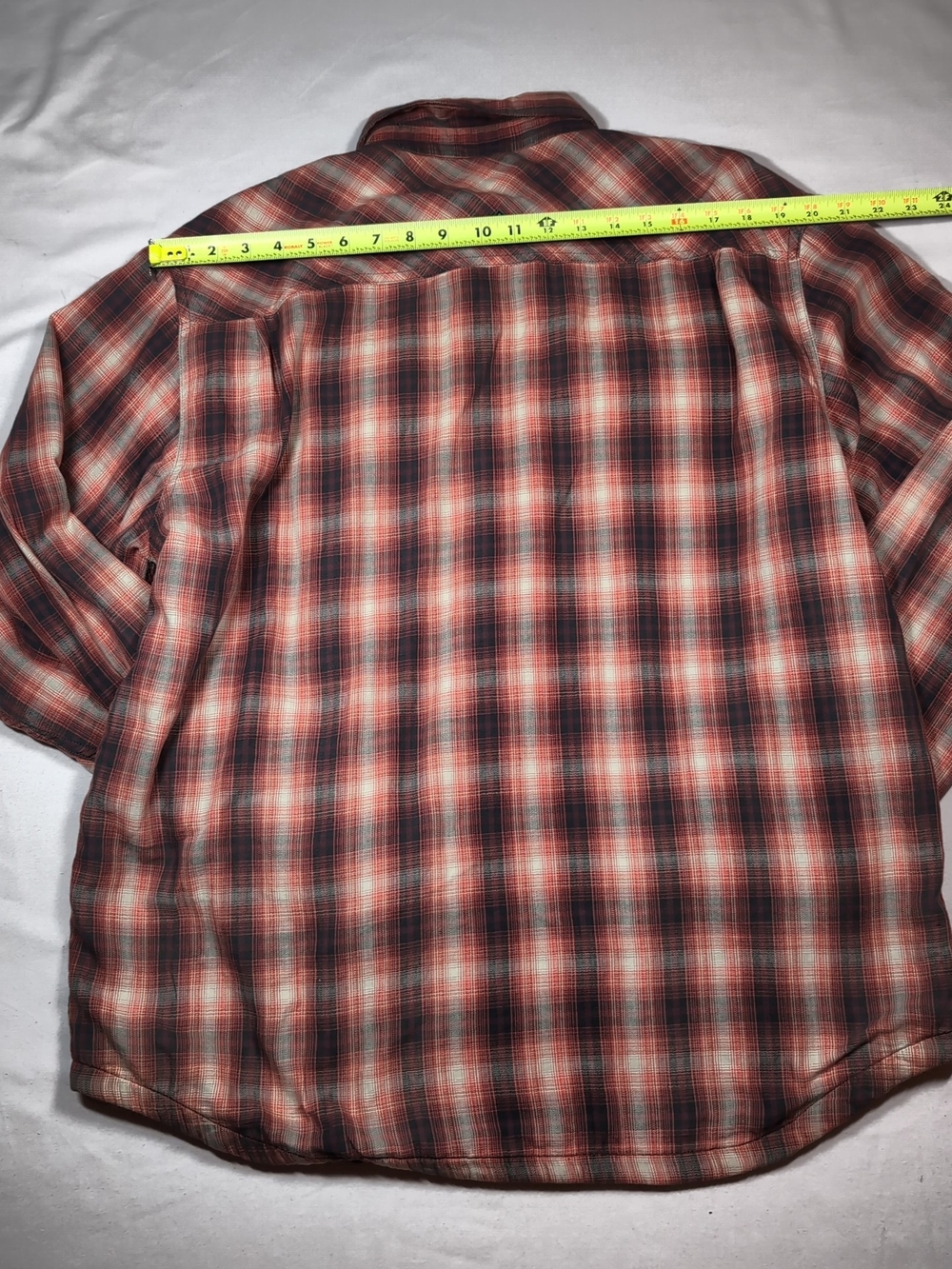 Prana Flannel Lined Snap Shirt Xl - Picture 7 of 7
